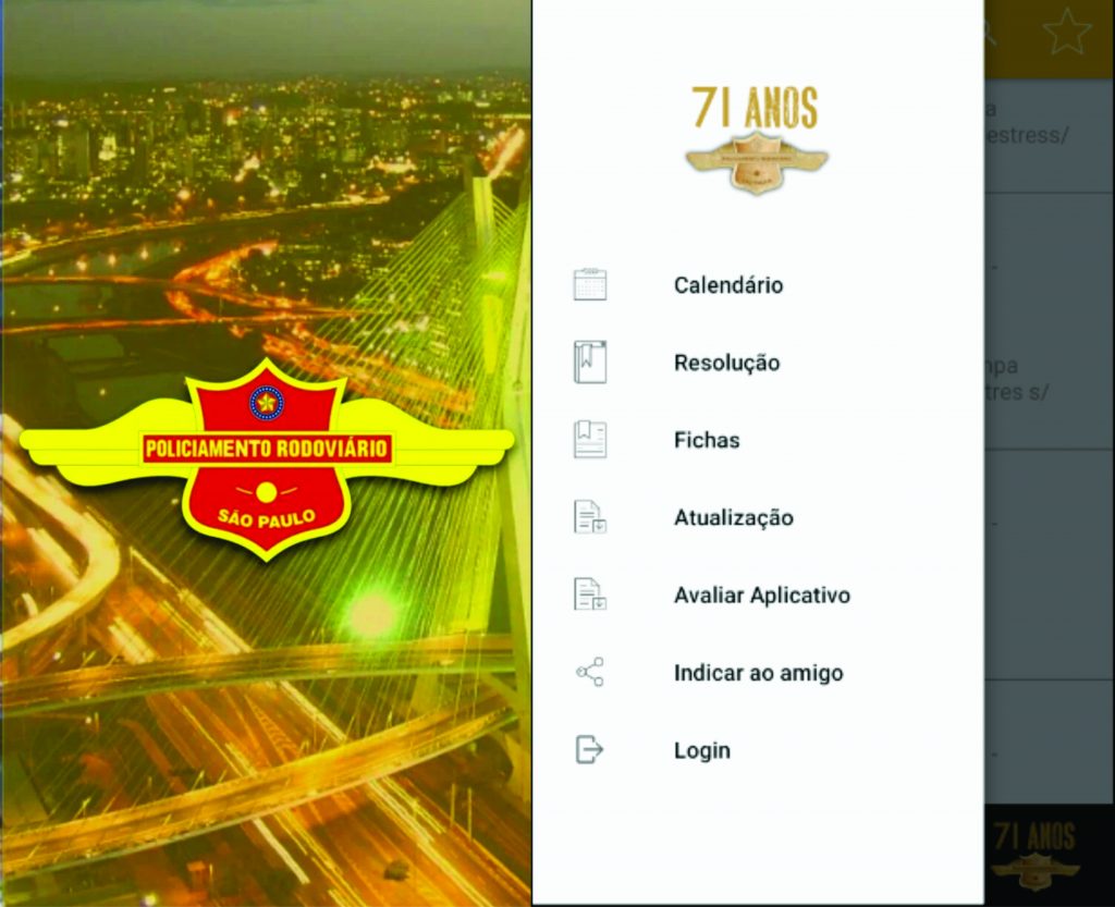 Comando de Policiamento Rodoviário desenvolve aplicativo para informações aos usuários de rodovias.