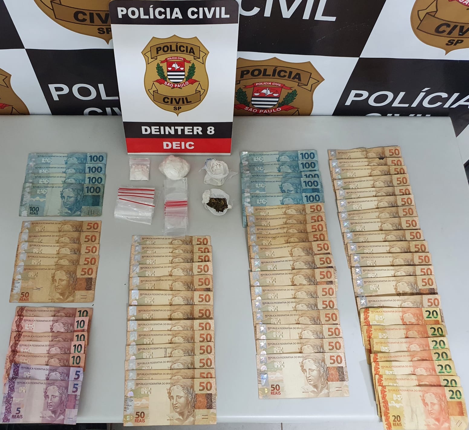 Polícia Civil de Presidente Prudente prende traficante que fazia entrega da droga no estacionamento de um Shopping