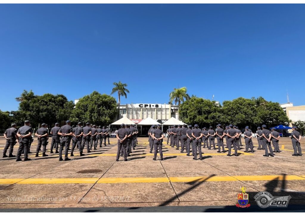 O 18º BATALHÃO DE POLÍCIA MILITAR DO INTERIOR, COMEMORA O 58º ANIVERSÁRIO COM SOLENIDADE MARCANTE