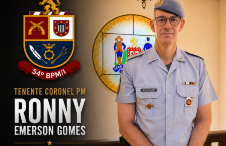TENENTE CORONEL PM RONNY EMERSON GOMES ASSUME O COMANDO DO 54º BPM/I